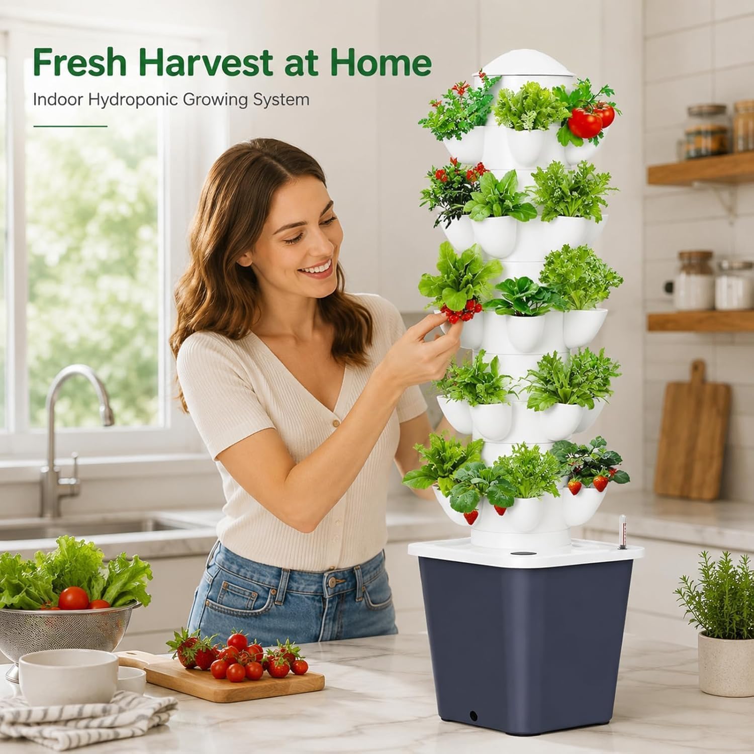 식물 번식 스테이션 |   수직 수경재배 타워 가든 - - Bonsai Garden Grow Kit 리뷰 및 가격